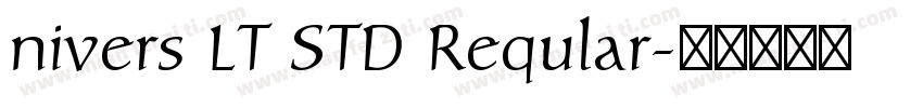 nivers LT STD Reqular字体转换